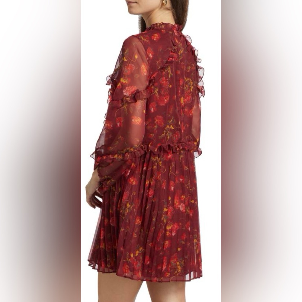 Cinq a Sept Robin Floral Print Long Sleeve Dress - Picture 2 of 7